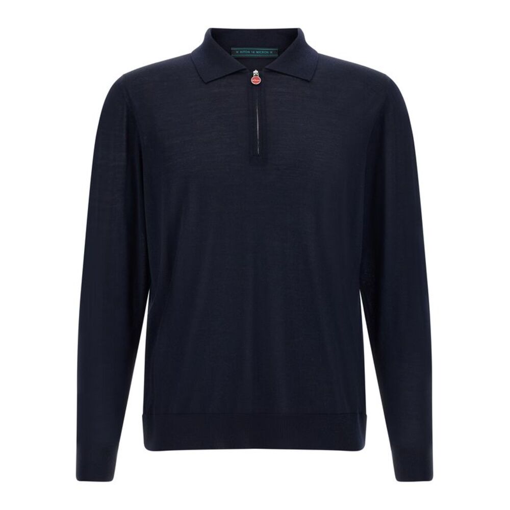 Kiton Men Wool Polo Shirt 14 Microns